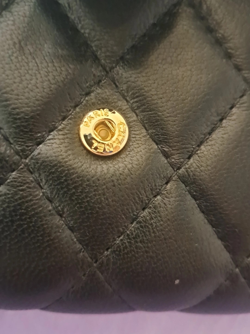 Timeless Black Quilted Leather Crossbody with Gold CC - Picture 5 of 5